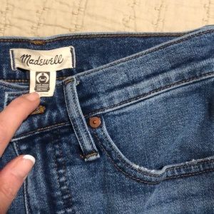 Madewell slim Demi-boot, size 25T, distressed hem